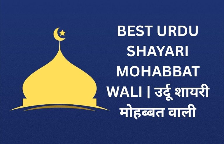 550+ Best Mohabbat Shayari Urdu in Hindi | उर्दू शायरी मोहब्बत वाली